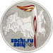 25 рублей 2014 Факел - Олимпиада Сочи, UNC, цветная в блистере