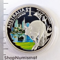 1 доллар 2011 Западная Австралия - Кенгуру, Proof, эмаль [125]