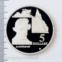 5 долларов 1994 Людвиг Лейхардт, Австралия, Proof-
