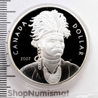 1 доллар 2007 Индеец, Канада, Proof
