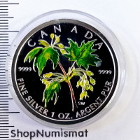 5 долларов 2003 Кленовые листья, Канада, Proof (AUnc) [277]