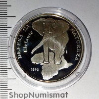 10000 песо 1993 Слон, Гвинея-Бисау, Proof (Aunc) [93]