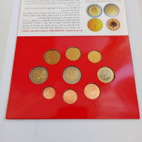 Монако 2013 официальный набор 9 монет от 1 цента до 2 евро, BUnc, в футляре