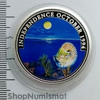 5 долларов 1994 Независимость, Наутилус, Палау, Proof (Unc) [102]