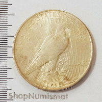1 доллар 1923 Peace Dollar, США, VF
