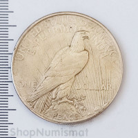 1 доллар 1924 Peace Dollar, США, VF