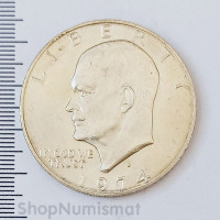 1 доллар 1974 S (Доллар Эйзенхауэра или Лунный доллар), США, XF, серебро