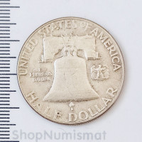 1/2 доллара (50 центов) 1952 Ben Franklin Half Dollar, США, VF