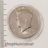 50 центов 1972 D Кеннеди half dollar (1/2 доллара), США, AUnc