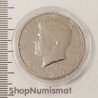 50 центов 1990 P Кеннеди half dollar (1/2 доллара), США, VF