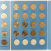 56 монет - полный набор квотеров (25-центовых) серии Штаты и территории США в альбоме